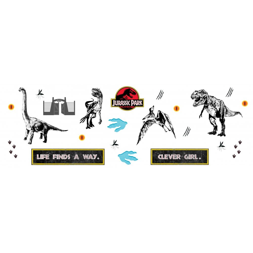 JURASSIC PARK ジュラシックパーク - Man Cave Decals / 22デカールセット / ステッカー - PGS